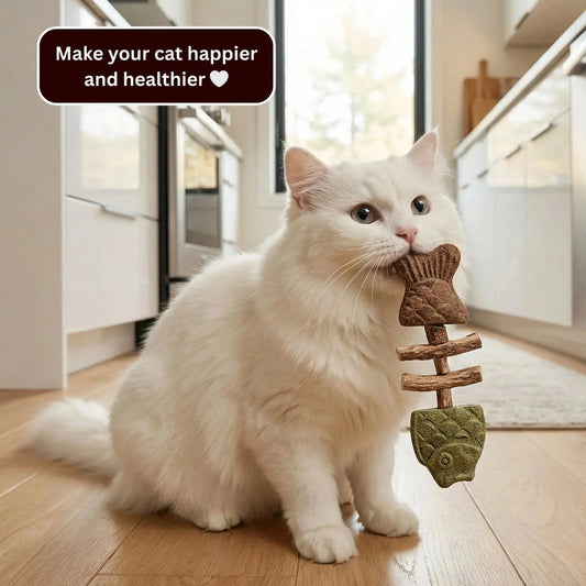 Natural Catnip Fish Chew Toy pawvora