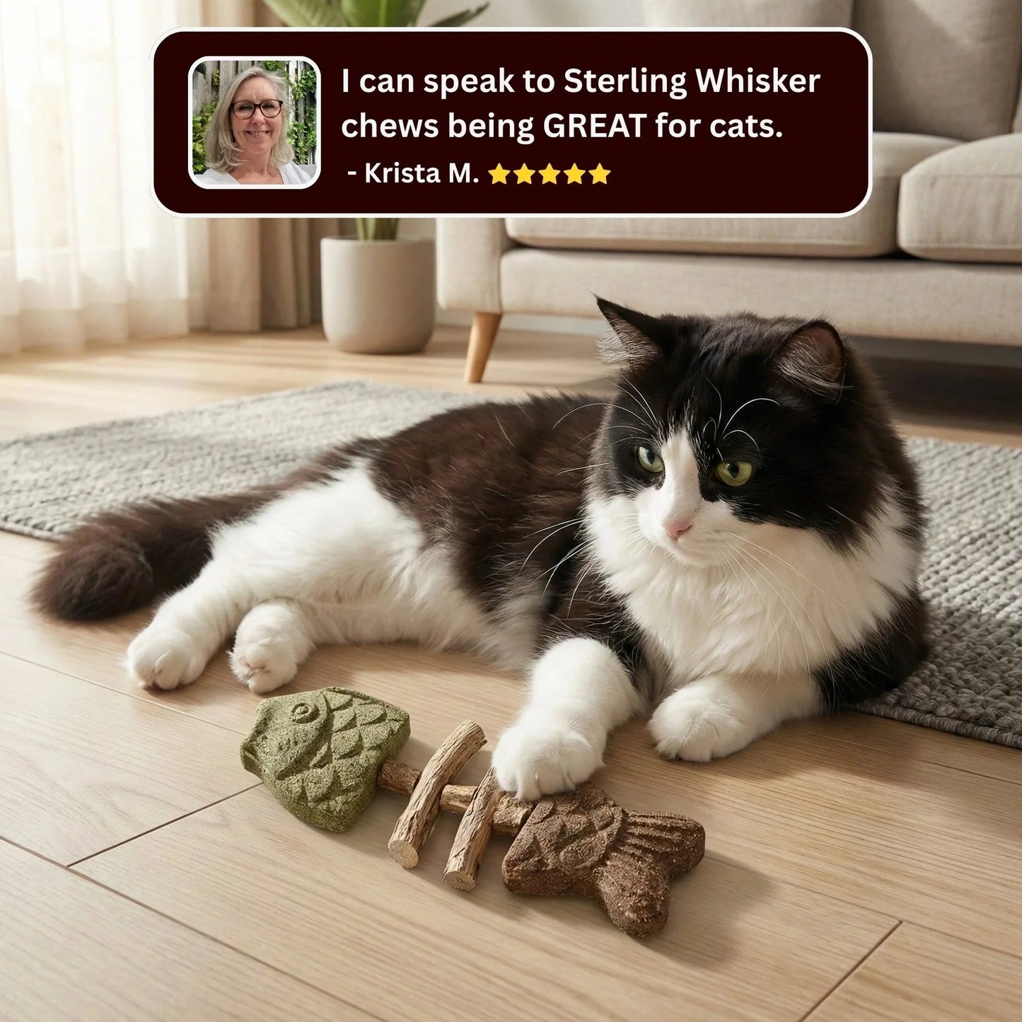Natural Catnip Fish Chew Toy