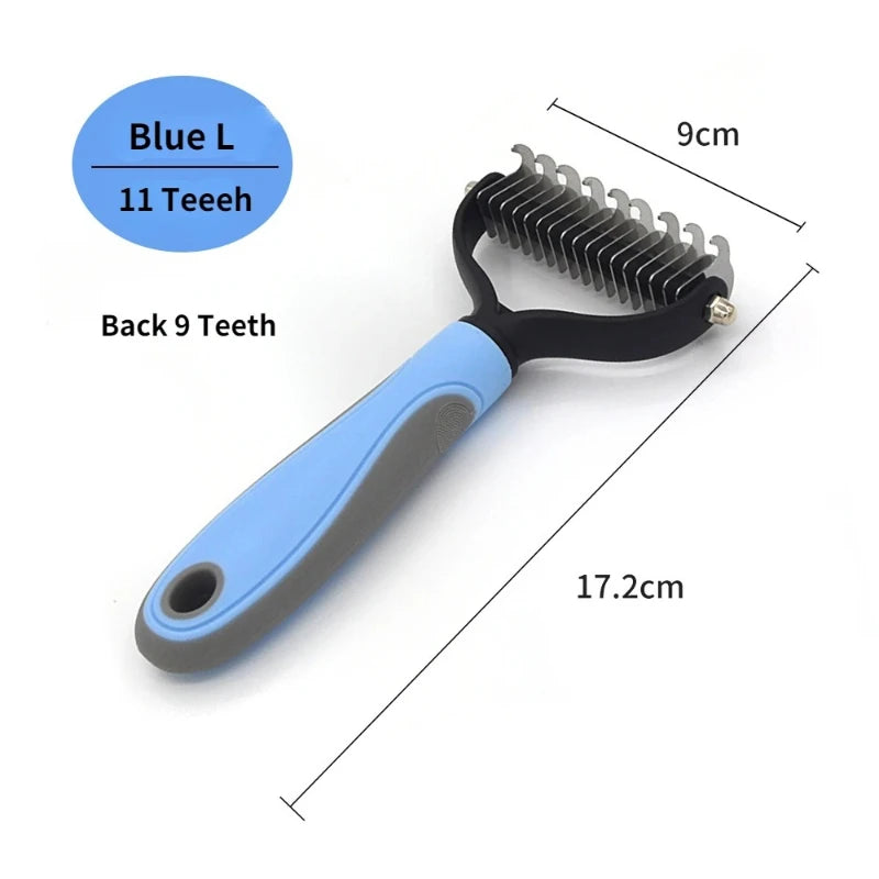 Pet Dematting Comb & Deshedding Brush