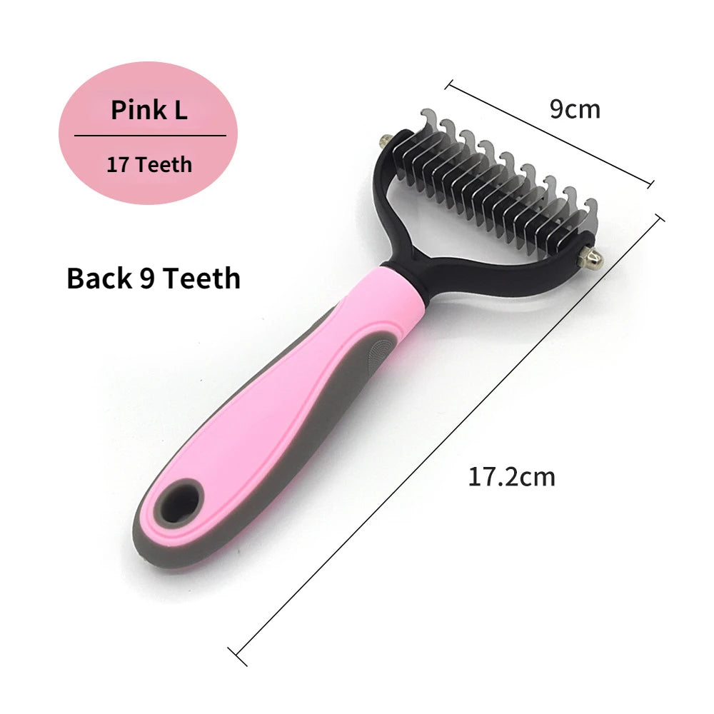 Pet Dematting Comb & Deshedding Brush