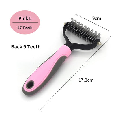 Pet Dematting Comb & Deshedding Brush