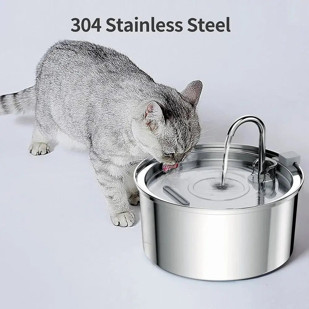 3.2L Premium Stainless Steel Pet Drinking Fountain Pawvora