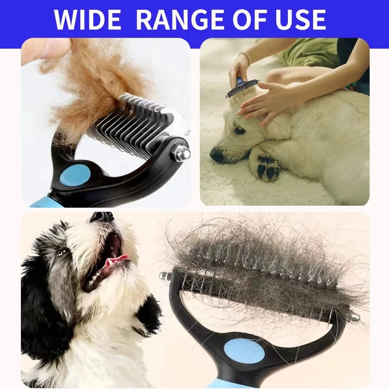 Pet Dematting Comb & Deshedding Brush