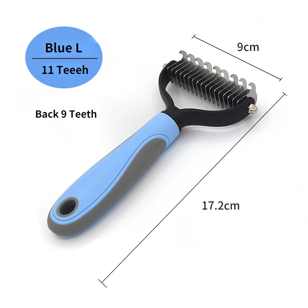 Pet Dematting Comb & Deshedding Brush