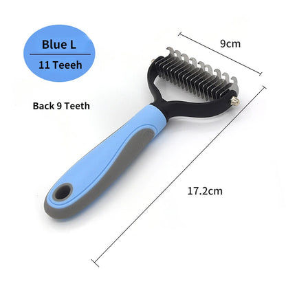 Pet Dematting Comb & Deshedding Brush
